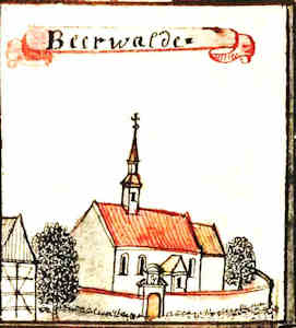 Beerwalde - Kościół, widok ogólny